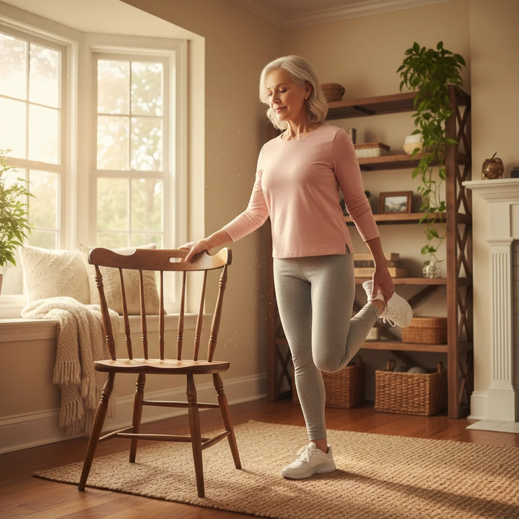 Artrose in de knie - kinesitherapie oefeningen voor thuis