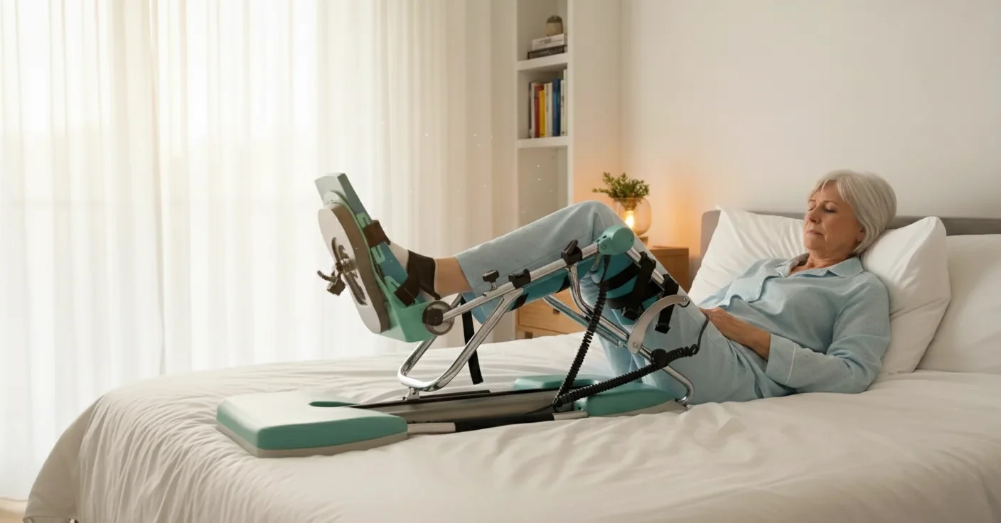 Knieholte pijn bij kinetec gebruik na knieprothese