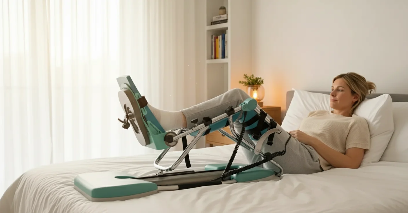 Knie zwelling verminderen na operatie met Kinetec