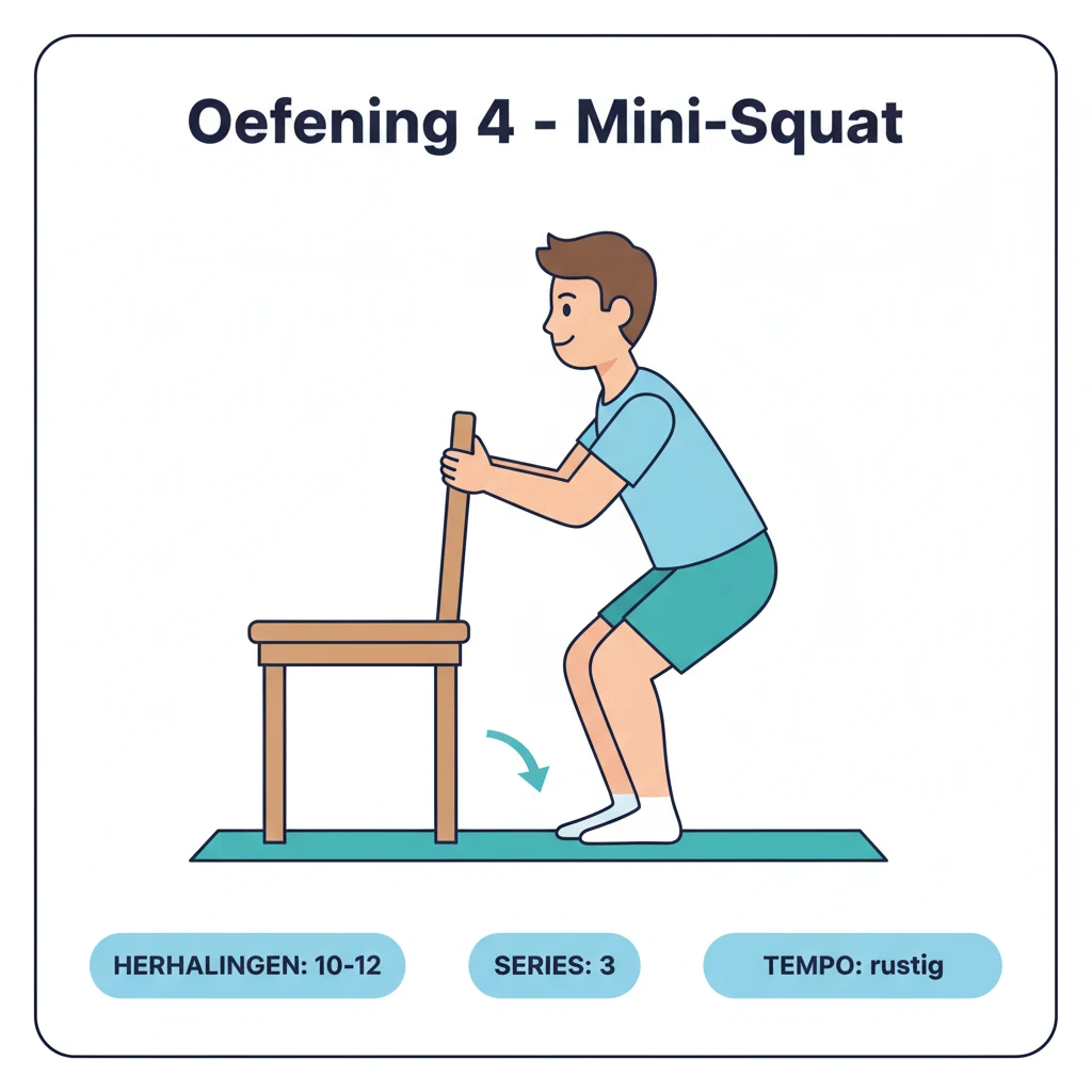 Visualisatie oefening 4 - Mini-Squat